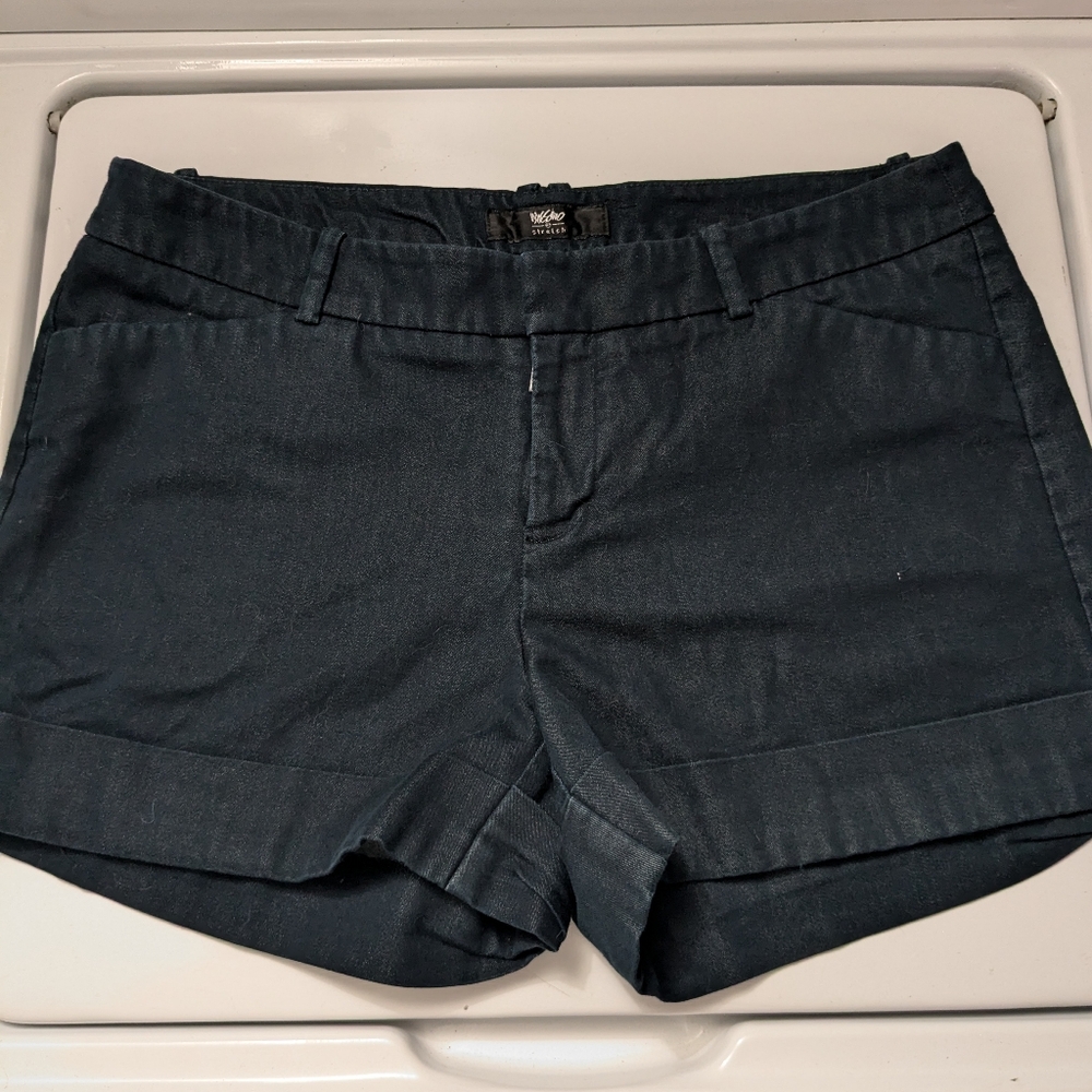 Dark Blue Stretchy Women's Shorts